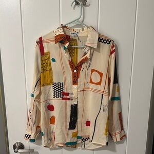 Abstract Patterned Women’s Shirt